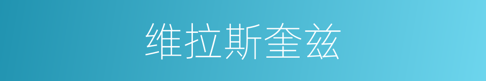维拉斯奎兹的同义词
