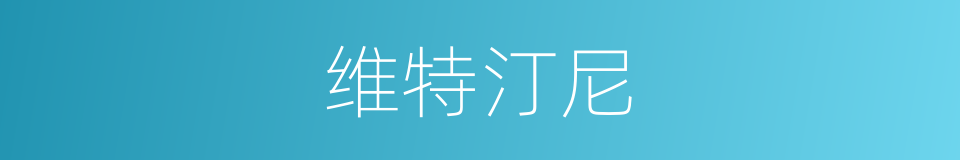 维特汀尼的同义词