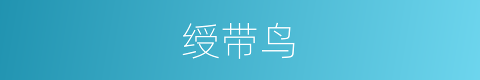 绶带鸟的意思