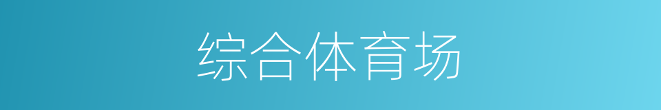 综合体育场的同义词