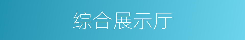 综合展示厅的同义词
