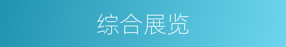 综合展览的同义词