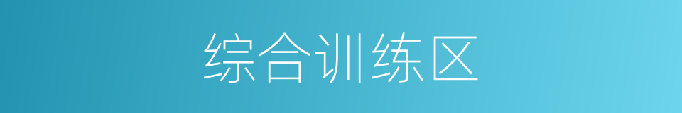 综合训练区的同义词