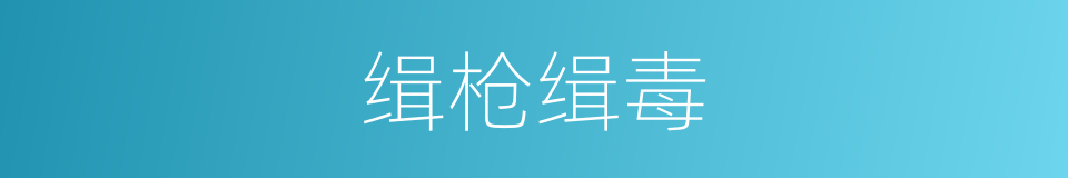 缉枪缉毒的同义词