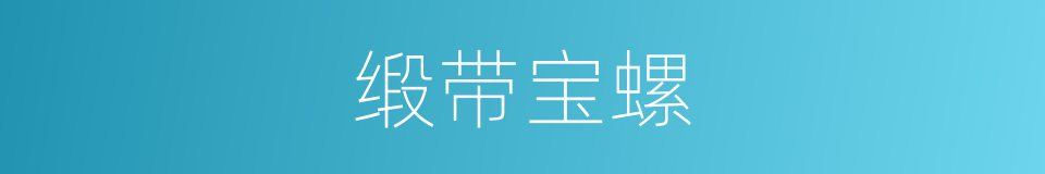 缎带宝螺的同义词