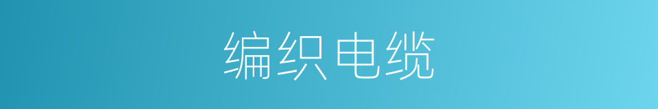 编织电缆的同义词