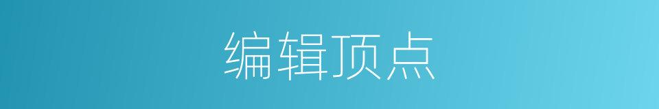 编辑顶点的同义词