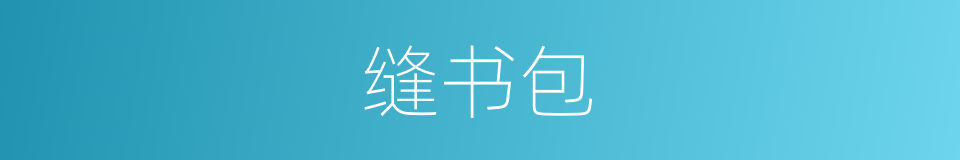 缝书包的同义词