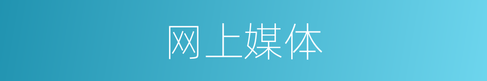 网上媒体的同义词