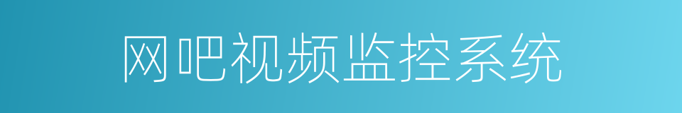 网吧视频监控系统的同义词