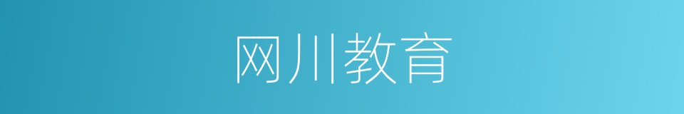 网川教育的同义词