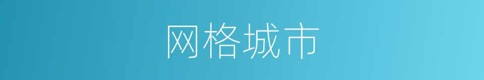 网格城市的同义词