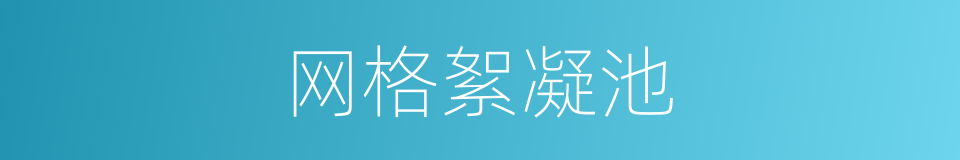 网格絮凝池的同义词