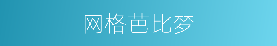 网格芭比梦的同义词