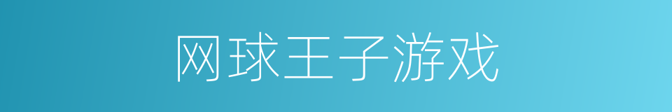网球王子游戏的同义词