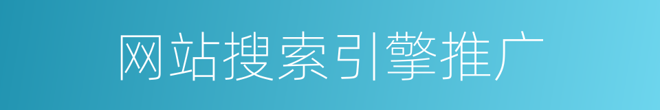 网站搜索引擎推广的同义词
