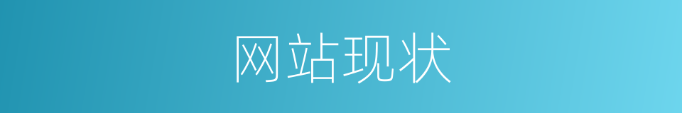 网站现状的同义词