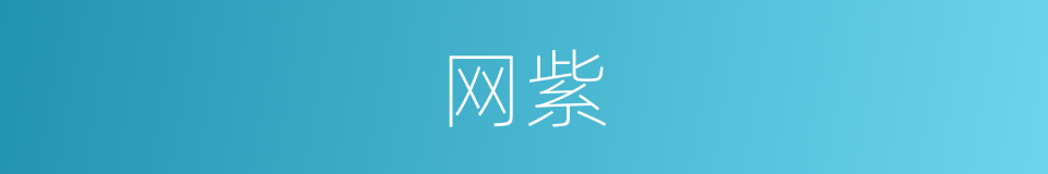 网紫的同义词