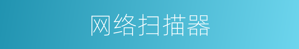 网络扫描器的同义词