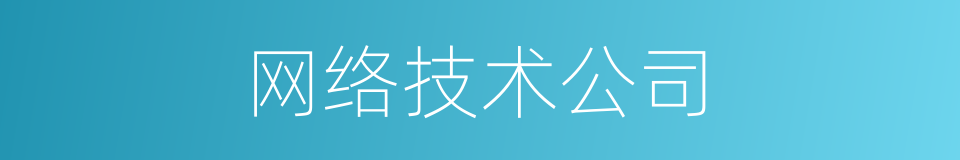 网络技术公司的同义词
