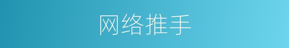 网络推手的同义词