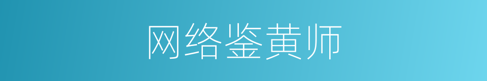 网络鉴黄师的同义词