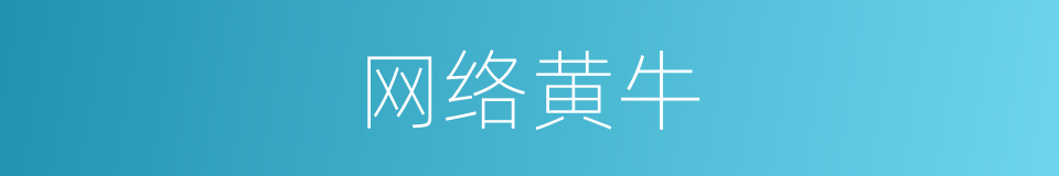 网络黄牛的同义词