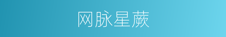 网脉星蕨的同义词