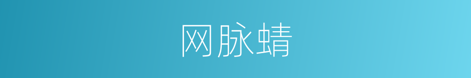 网脉蜻的同义词