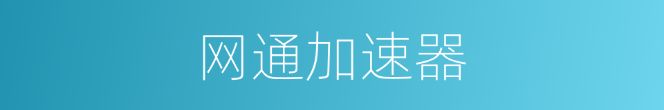 网通加速器的同义词