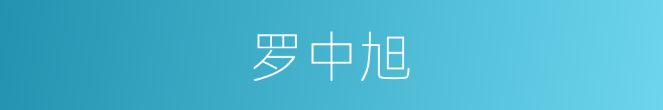 罗中旭的同义词