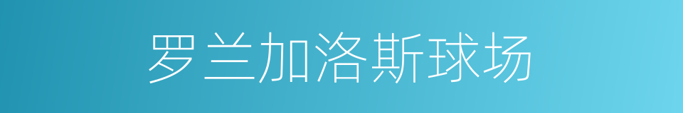 罗兰加洛斯球场的同义词