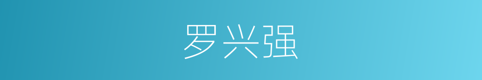 罗兴强的同义词