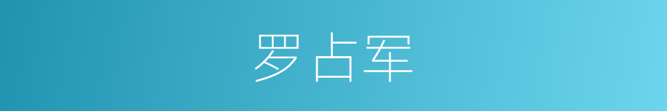 罗占军的同义词