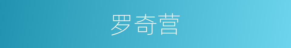 罗奇营的同义词