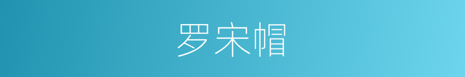罗宋帽的同义词