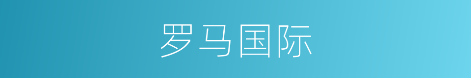 罗马国际的同义词