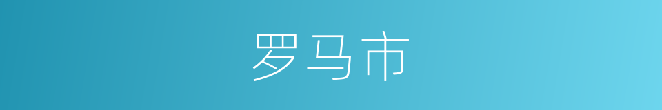 罗马市的同义词