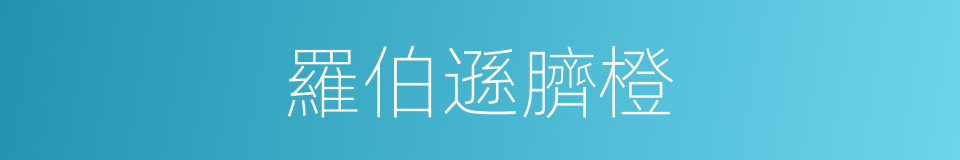 羅伯遜臍橙的同義詞