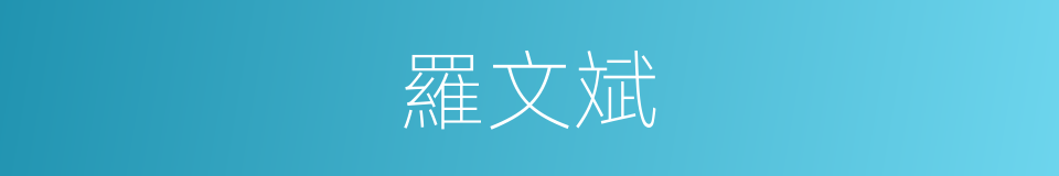 羅文斌的同義詞