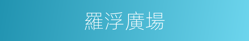 羅浮廣場的同義詞