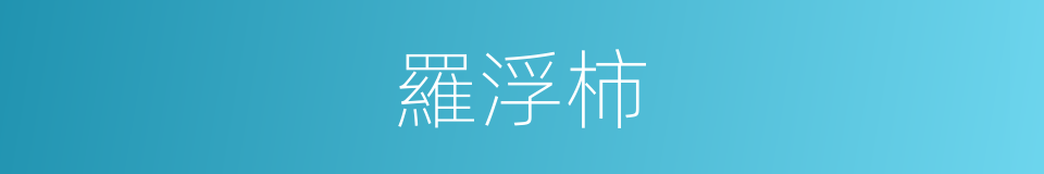 羅浮柿的同義詞