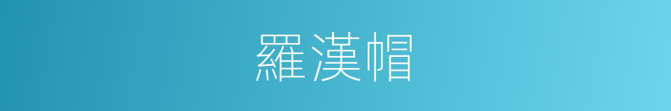 羅漢帽的同義詞