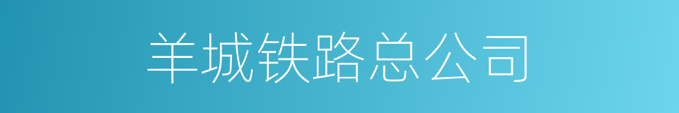 羊城铁路总公司的同义词