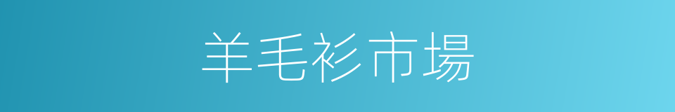 羊毛衫市場的同義詞