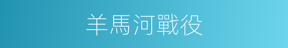 羊馬河戰役的同義詞