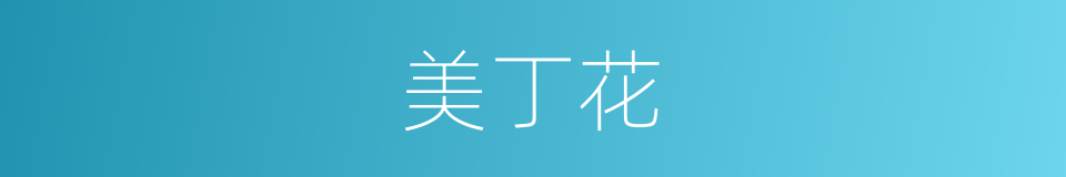 美丁花的同义词