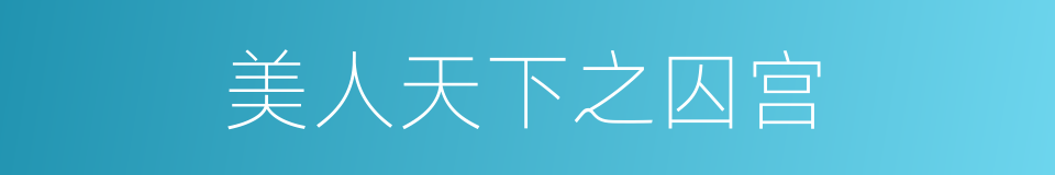 美人天下之囚宫的同义词