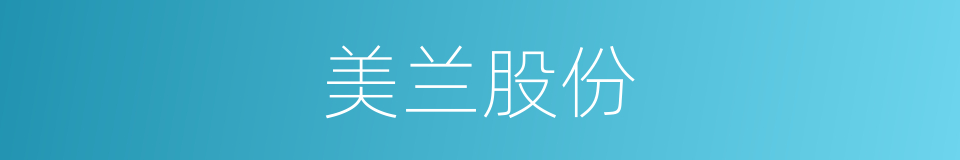 美兰股份的同义词