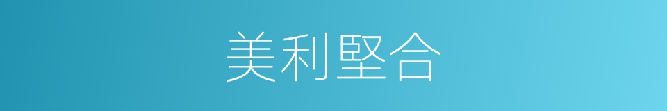 美利堅合的同義詞